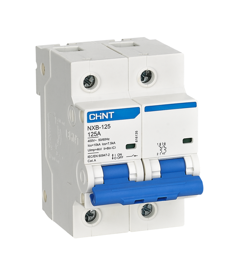 CHINT NXB-125 moulded case circuit breaker, 2-pole main product view